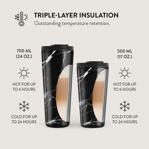 Noir Origin - Black Marble Travel Mug 13