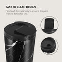 Noir Origin - Black Marble Travel Mug 16