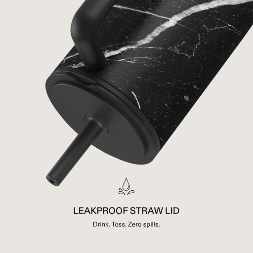 Noir Origin - Black Marble All Day Leakproof Tumbler 3