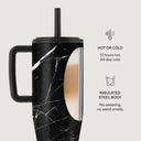 Noir Origin - Black Marble All Day Leakproof Tumbler 5