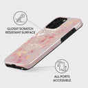 Golden Coral - Pink iPhone 15 Pro Case 7