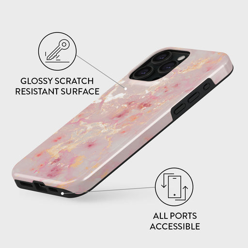 Golden Coral - Pink iPhone 15 Pro Case 7