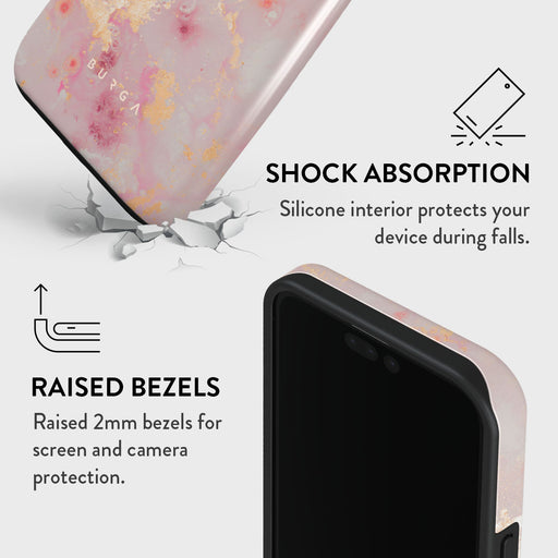 Golden Coral - Pink iPhone 15 Pro Case 8