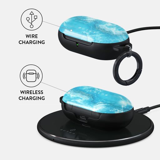 Ocean Waves - Blue Samsung Galaxy Buds Case 3
