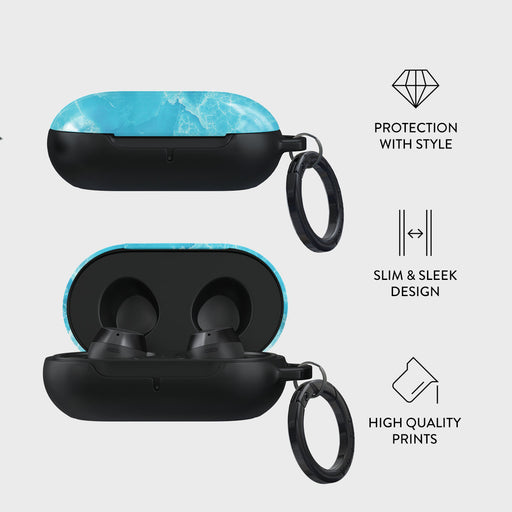 Ocean Waves - Blue Samsung Galaxy Buds Case 4
