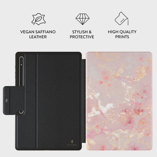 Golden Coral - Pink Samsung Galaxy Tab S8 Ultra Case 2