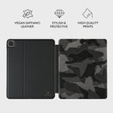Night Black Camouflage - iPad Pro 11 (4th/3rd Gen) Case 3