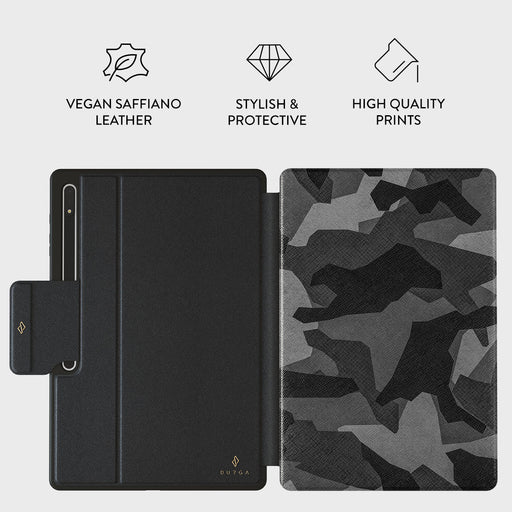Night Black Camouflage - Samsung Galaxy Tab S10 Ultra Case 2