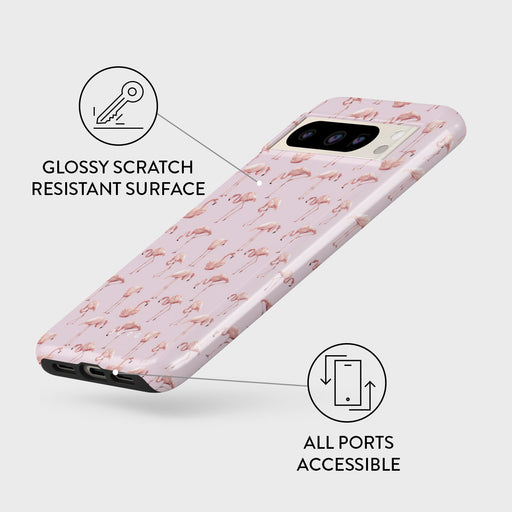 Nostalgic Pink - Flamingos Google Pixel 8 Pro Case 3