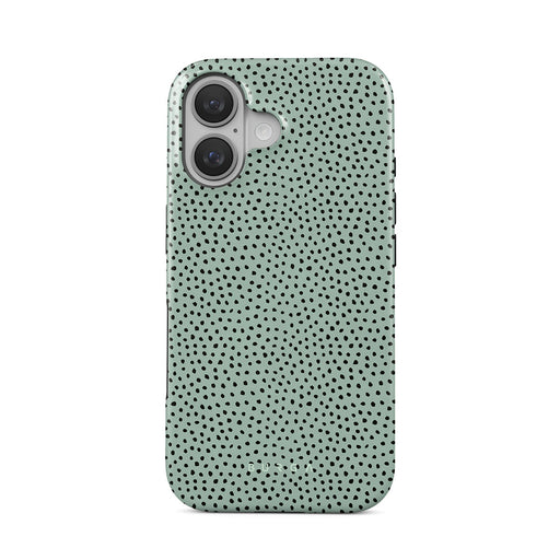 Mint Gelato - Dots iPhone 16 Plus Case 1