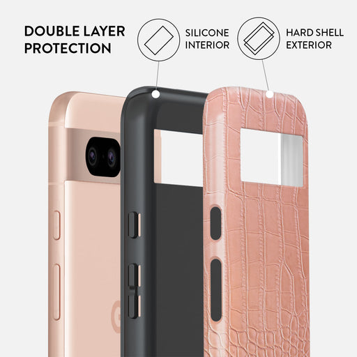 Pink Croco - Google Pixel 8a Case 2