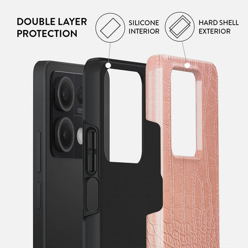 Pink Croco - Xiaomi Redmi Note 13 5G Case 2