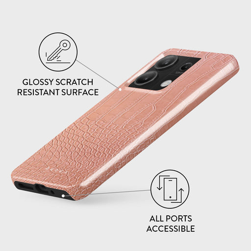 Pink Croco - Xiaomi Redmi Note 13 5G Case 3