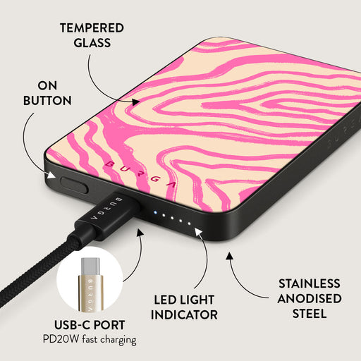 Pink Shores - Magnetic Power Bank 5