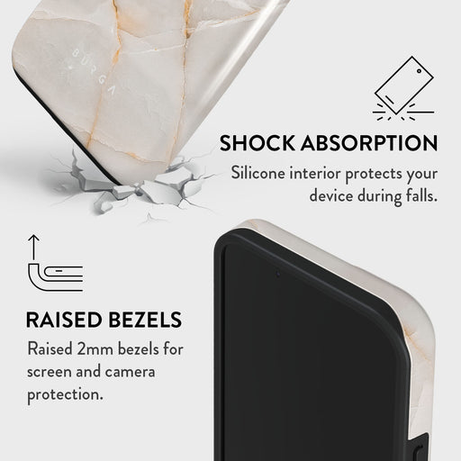 Vanilla Sand - Marble iPhone 15 Case 8