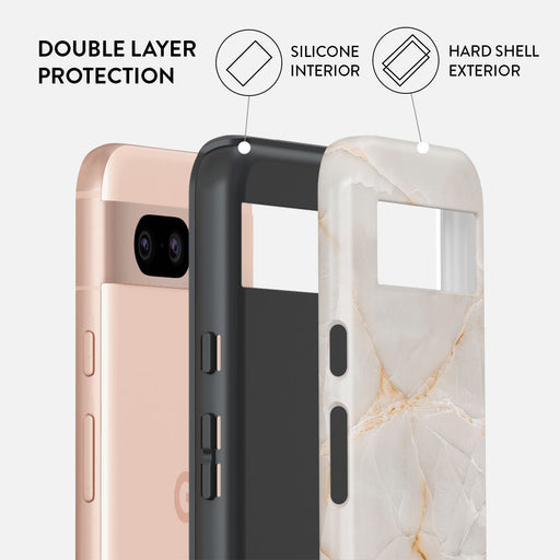 Vanilla Sand - Marble Google Pixel 8a Case 2