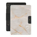 Vanilla Sand - Marble Samsung Galaxy Tab S9+ FE Case 1