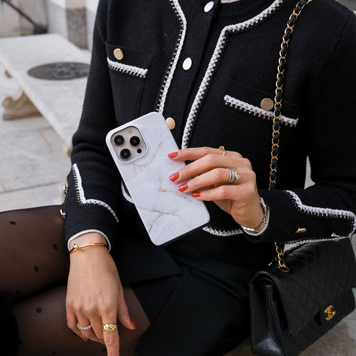 Vanilla Sand - Marble iPhone 15 Case 28