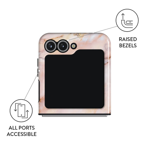 Morning Sunshine - Pastel Marble Samsung Galaxy Z Flip 6 Case 3