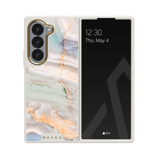 Pastel Hues - Colorful Marble Samsung Galaxy Z Fold 6 Case