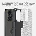 Glacial Desert - White Snakeskin iPhone 15 Pro Max Case 6
