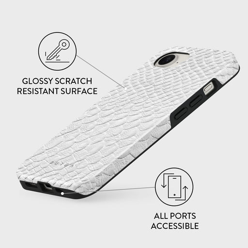 Glacial Desert - White Snakeskin iPhone 16e Case 3
