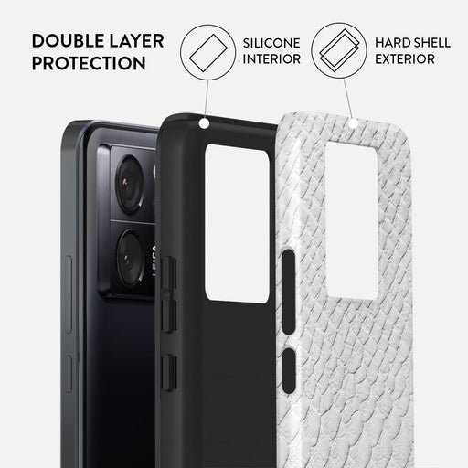 Glacial Desert - White Snakeskin Xiaomi 13T Case 2