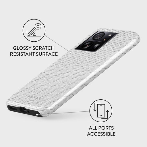Glacial Desert - White Snakeskin Xiaomi 13T Case 3