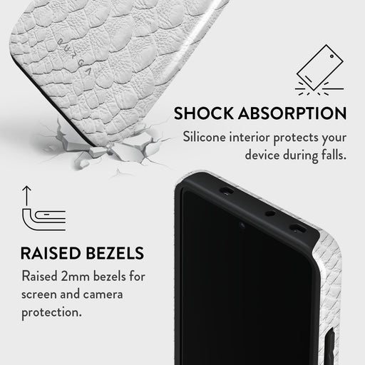 Glacial Desert - White Snakeskin Xiaomi 13T Case 4