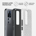 Glacial Desert - White Snakeskin Xiaomi 12T Pro Case 2