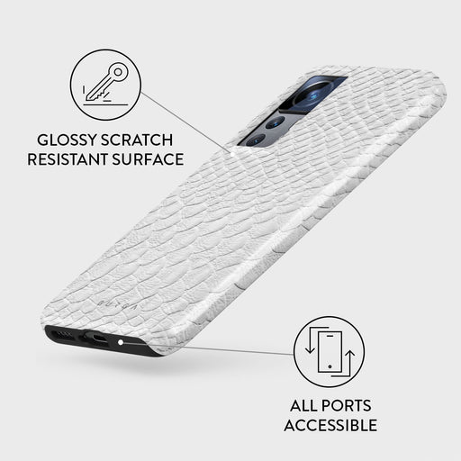 Glacial Desert - White Snakeskin Xiaomi 12T Pro Case 3