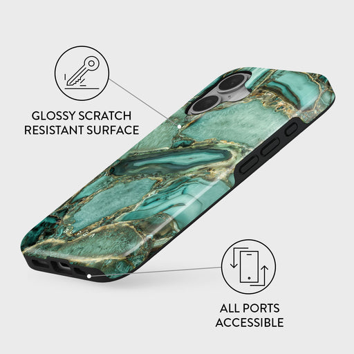 Ubud Jungle - Turquoise iPhone 16 Plus Case 3