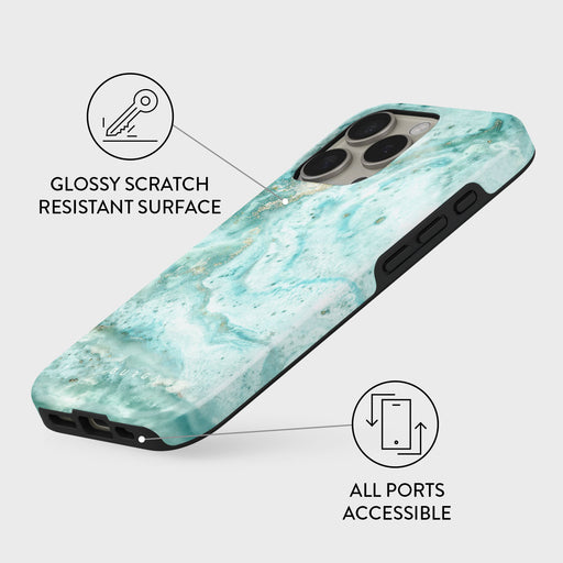 Uluwatu Waves - Teal iPhone 16 Pro Max Case 3