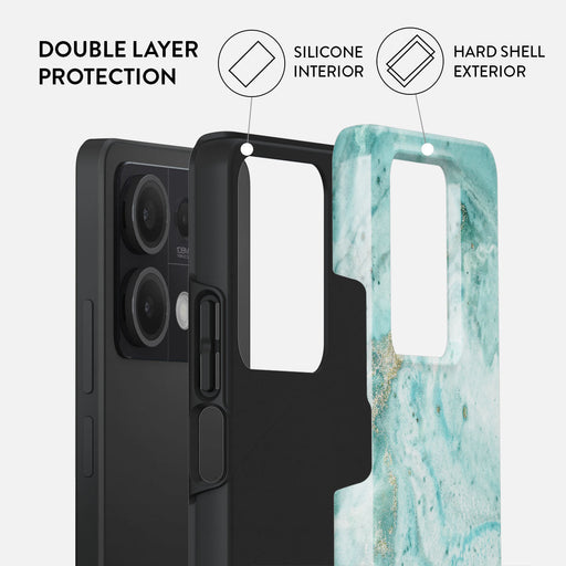 Uluwatu Waves - Teal Xiaomi Redmi Note 13 5G Case 2