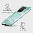 Uluwatu Waves - Teal Xiaomi Redmi Note 13 5G Case 3