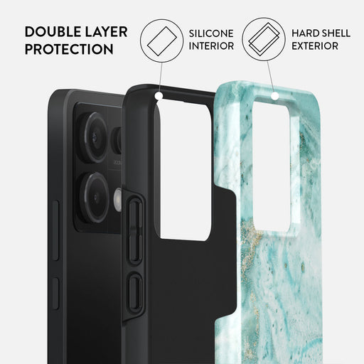 Uluwatu Waves - Teal Xiaomi Redmi Note 13 Pro 5G Case 2