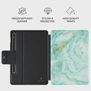 Uluwatu Waves - Teal Samsung Galaxy Tab S10+ Case 2