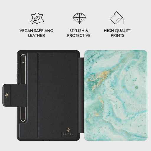 Uluwatu Waves - Teal Samsung Galaxy Tab S10+ Case 2