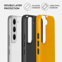 Canary Yellow - Snake Skin Samsung Galaxy S22 Case 6