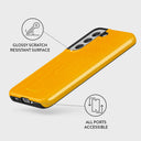 Canary Yellow - Snake Skin Samsung Galaxy S22 Case 7