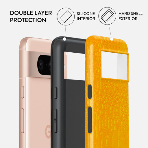 Canary Yellow - Snake Skin Google Pixel 8 Case 2