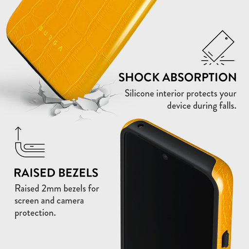 Canary Yellow - Snake Skin Google Pixel 8 Case 4
