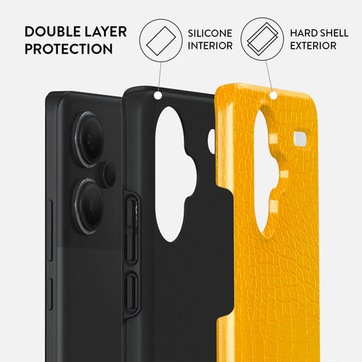 Canary Yellow - Snake Skin Xiaomi Redmi Note 13 Pro+ 5G Case 2
