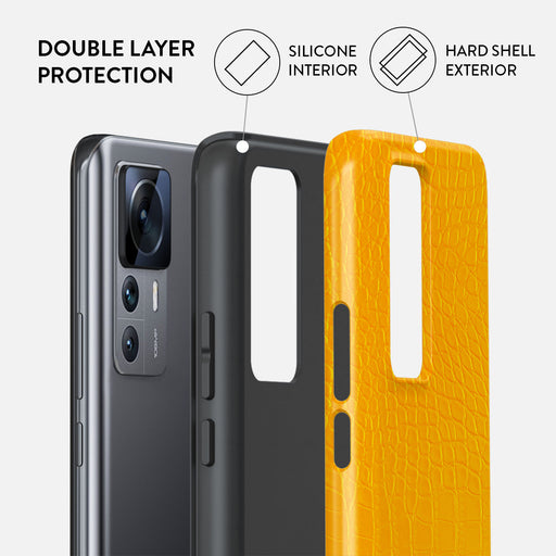 Canary Yellow - Snake Skin Xiaomi 12T Case 2