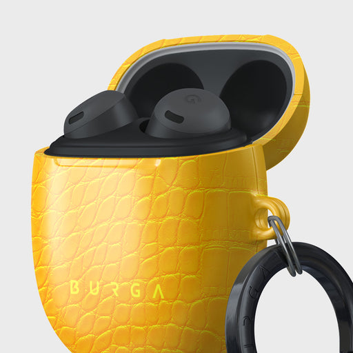 Canary Yellow - Snake Skin Google Pixel Buds Pro Case 5