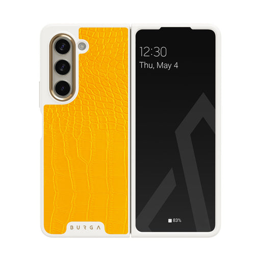 Canary Yellow - Snake Skin Samsung Galaxy Z Fold 5 Case 23