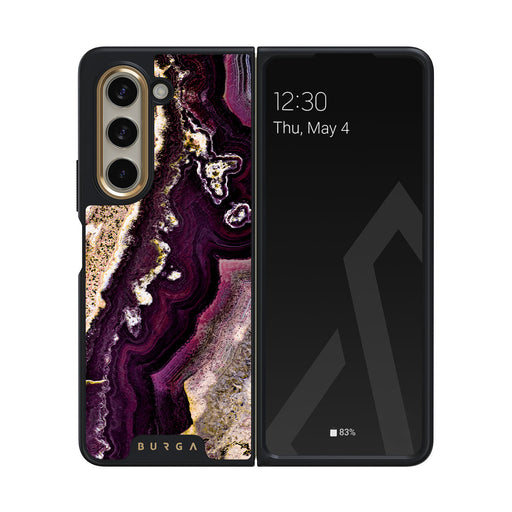Purple Skies - Marble Samsung Galaxy Z Fold 5 Case 1