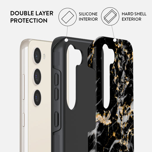 Make A Wish - Gold Marble Samsung Galaxy S23 Plus Case 6