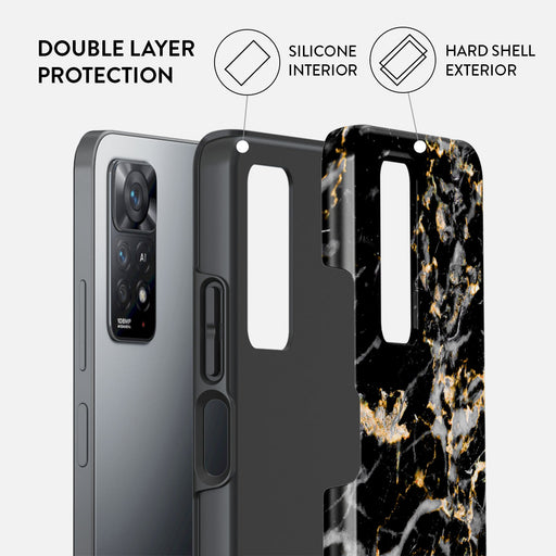 Make A Wish - Gold Marble Xiaomi Redmi Note 11 Pro+ Case 2