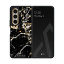 Make A Wish - Gold Marble Samsung Galaxy Z Fold 5 Case 1
